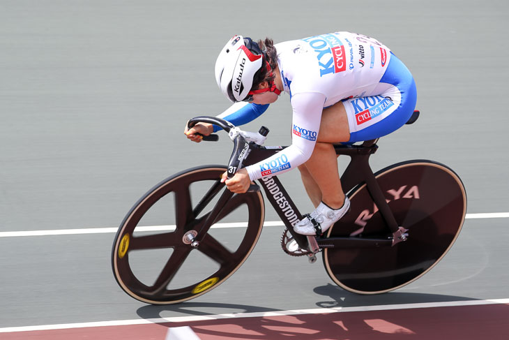 女子500mタイムトライアル　1位　前田佳代乃（京都府車連）35秒985　大会新