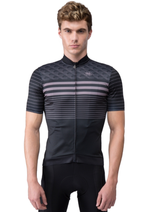 LIGNE8 HOOP SHORT SLEEVE JERSEY（Blackgrey）