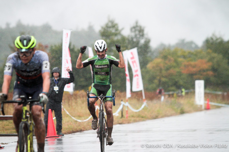 C1 優勝の山中真（MilePost BMC Racing）は第1戦の取手に続く参戦でランキングトップに躍り出た