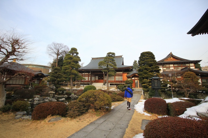 美しい日本庭園。雪化粧した姿は更に美しいという