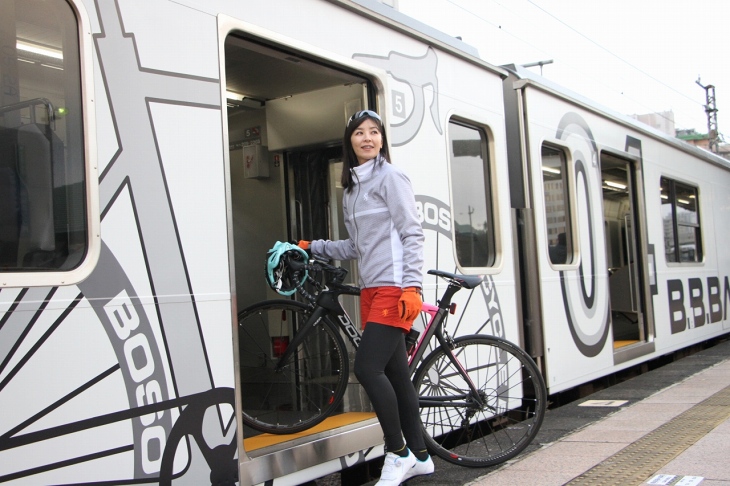 自転車をそのまま乗せられる気軽さが魅力