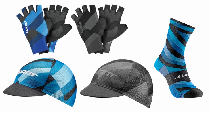 ジャイアント ELEVATE AERO GLOVE、ELEVATE CYCLING CAP、ELEVATE SOCKS