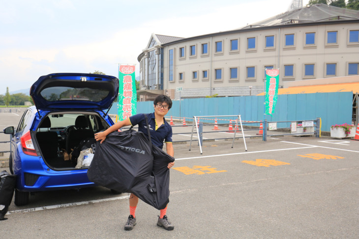 駐車スペースの情報もしっかり掲載中　こちらは石鎚ハイウェイオアシス