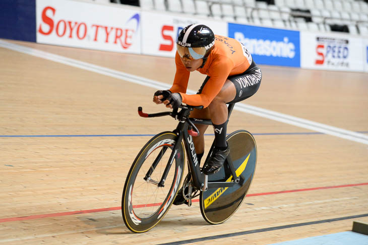 1kmタイムトライアル1位　伊澤将也（横浜高校自転車競技部）1分8秒871