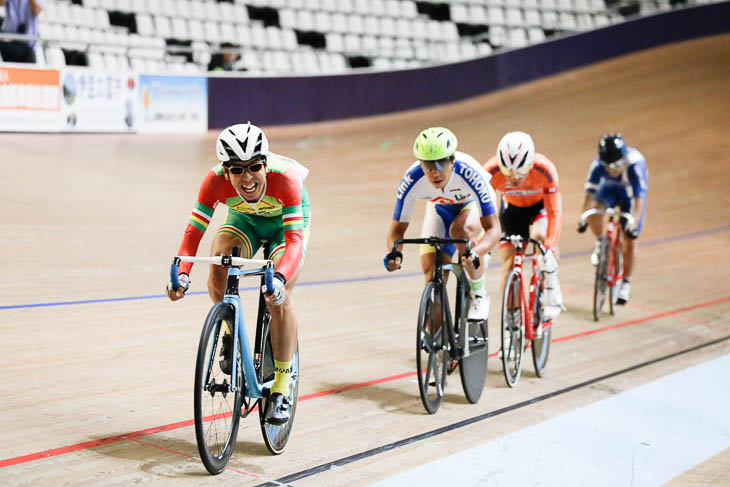 男子マスターズ スクラッチ決勝 高橋伸成（FIETS GROEN日本ロボティクス）