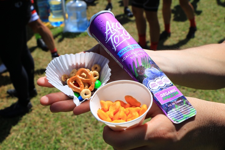 お菓子などに加えてアサイーアイスバーが美味しかった