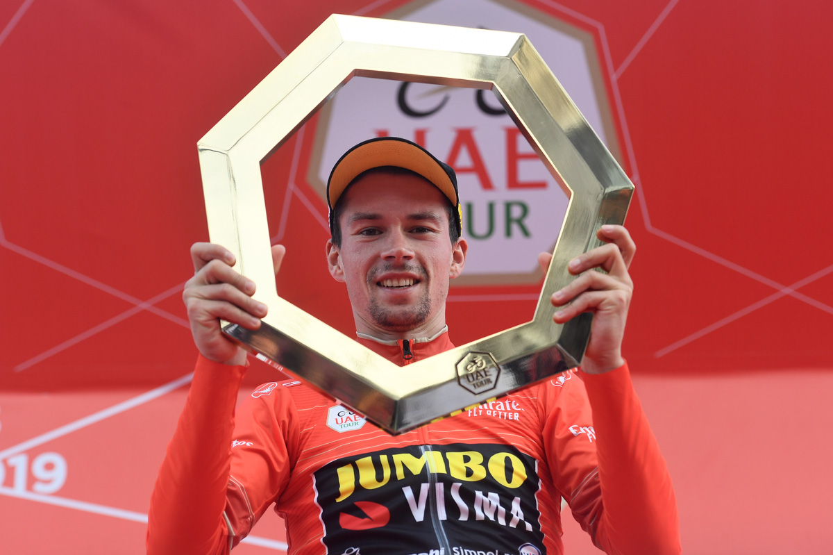 総合優勝を果たしたプリモシュ・ログリッチェ(スロベニア、ユンボ・ヴィズマ)