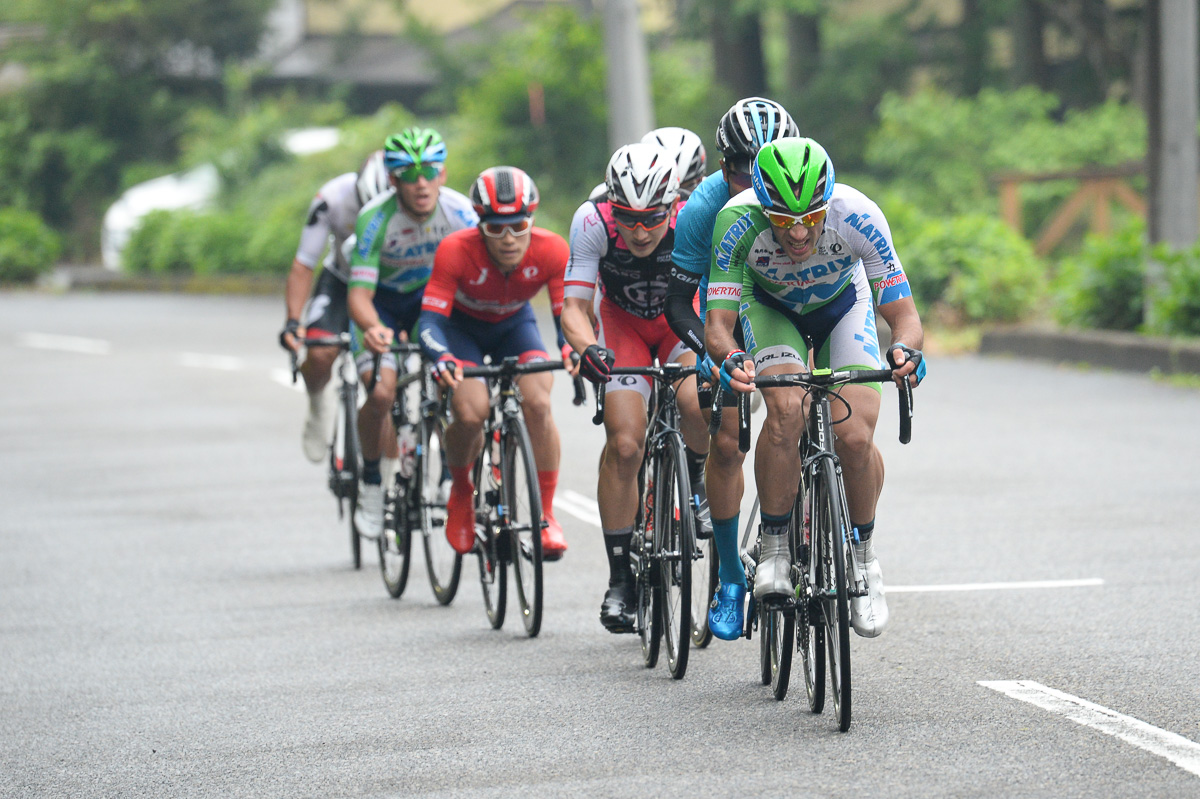 7周目　登り区間で7人が先行