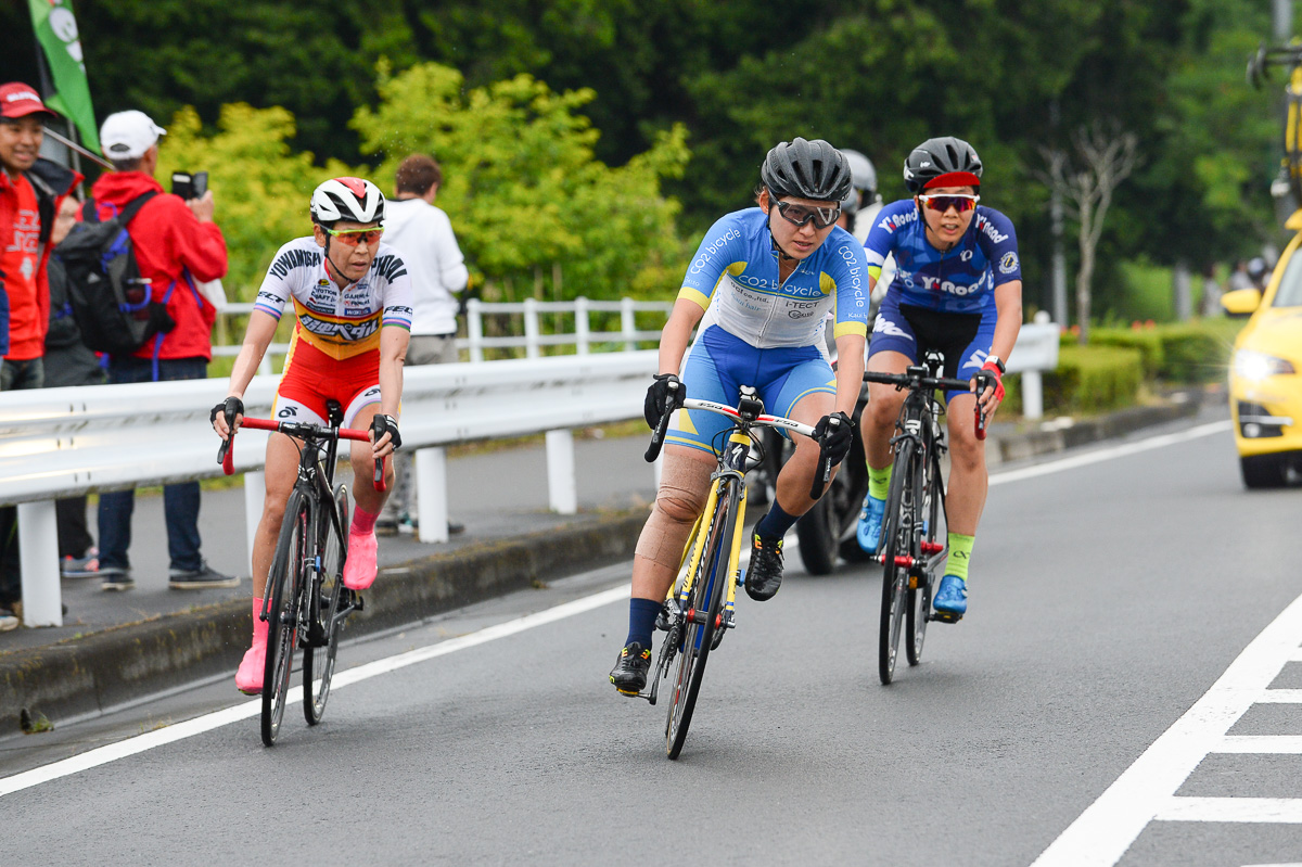 女子　後続を引き離した3人の先頭集団