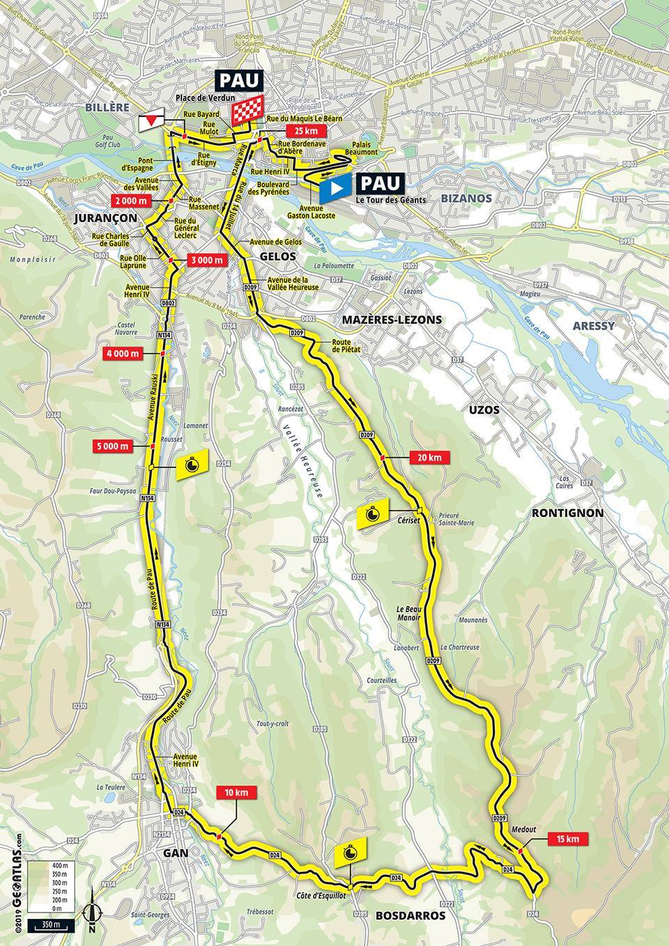 7月19日（金）第13ステージ　ポー〜ポー　27.2km（個人TT）