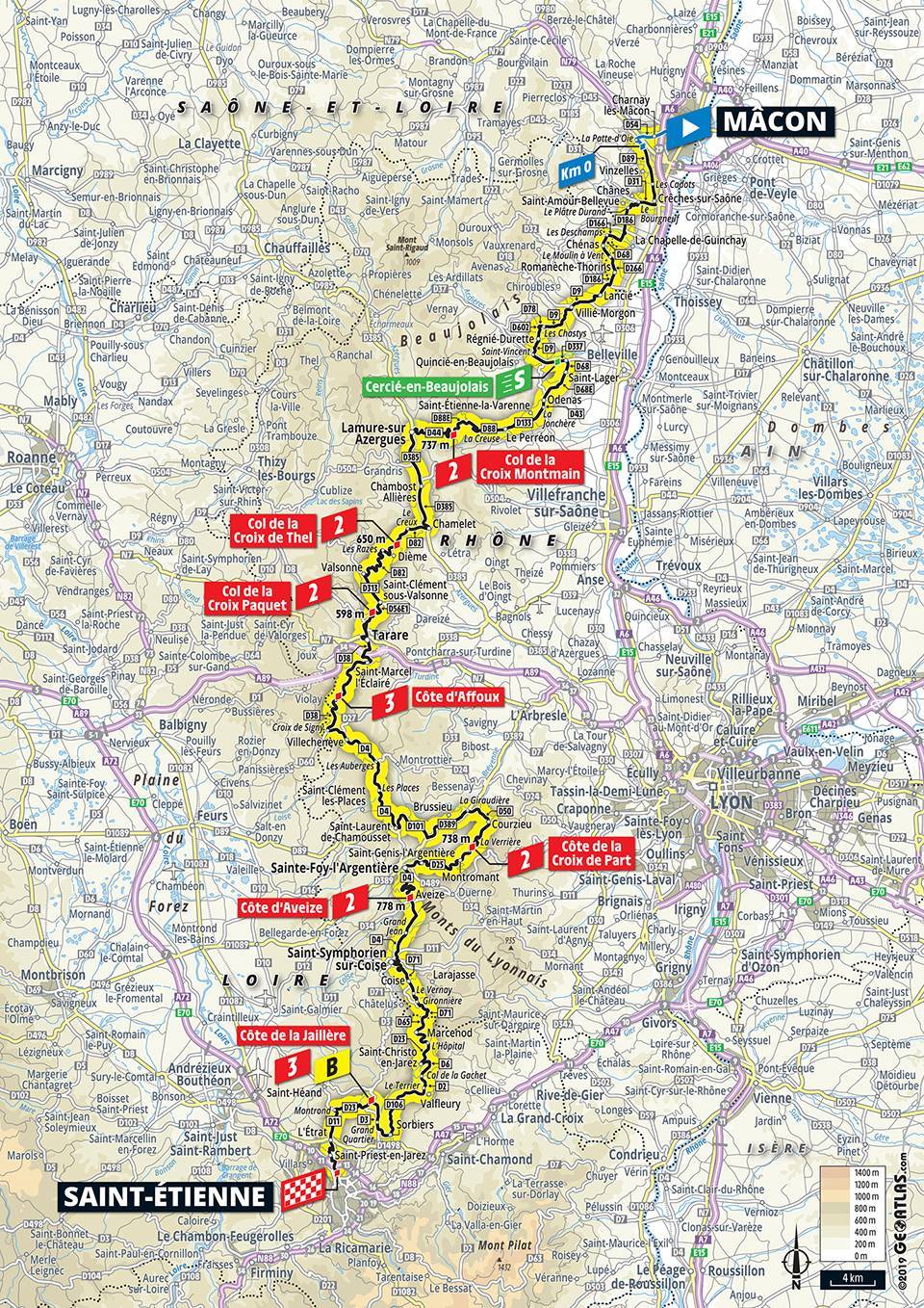 7月13日（土）第8ステージ　マコン〜サン・テティエンヌ　200km