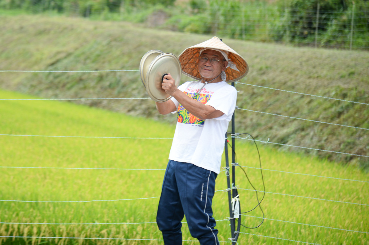 美麻名物（?)鍋フタシンバルの応援