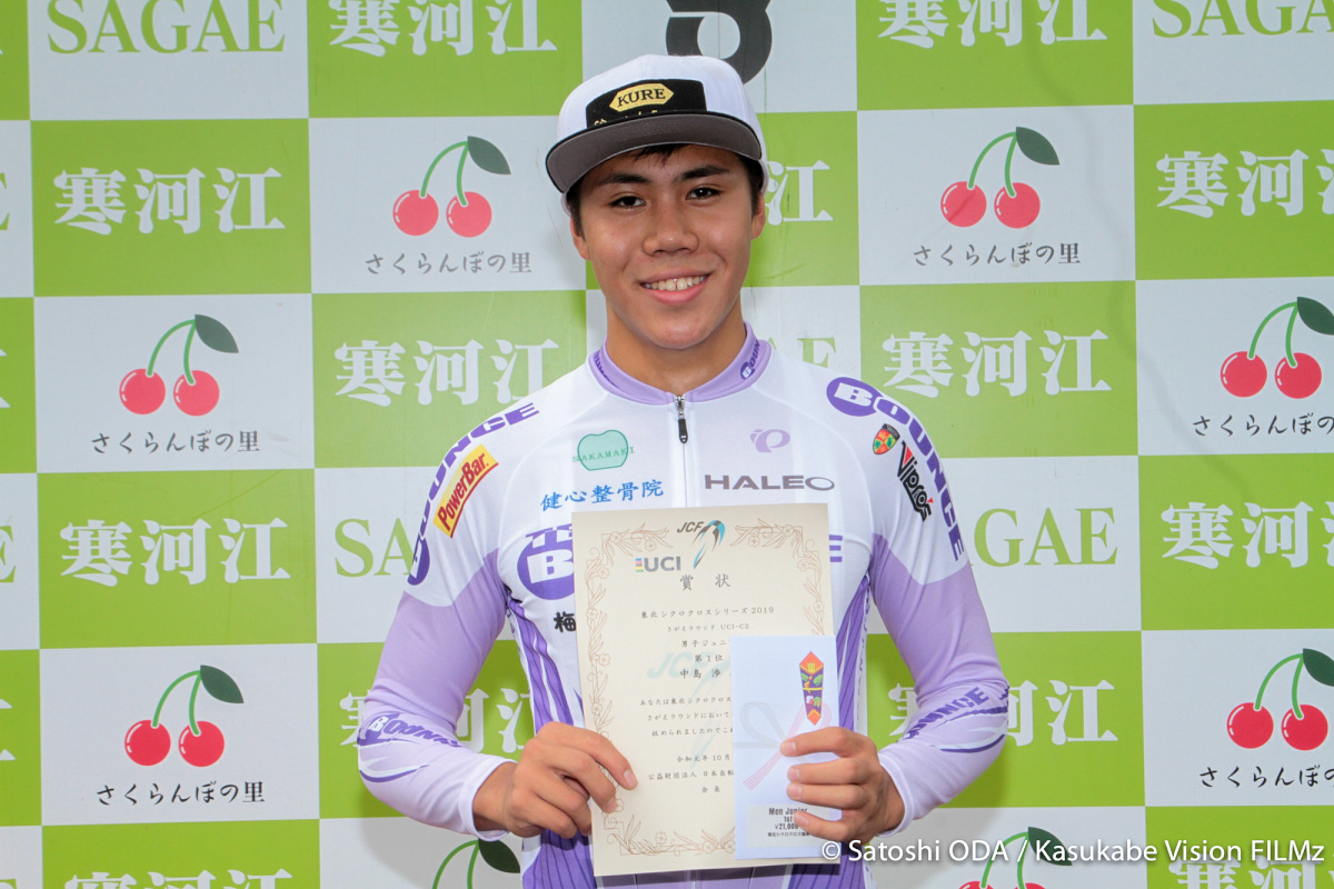 UCI男子ジュニア優勝の中島 渉