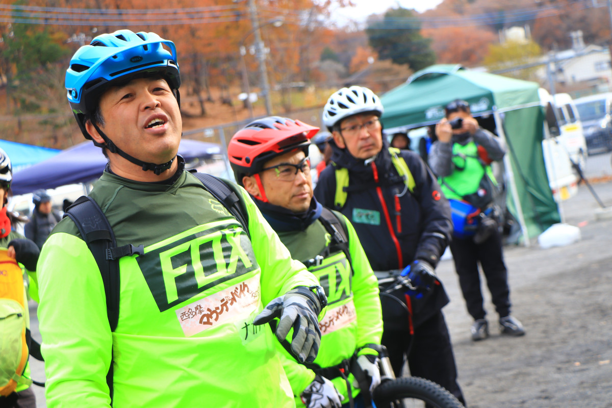 西多摩マウンテンバイク友の会の会長でもあるナカザワジムの中沢さん