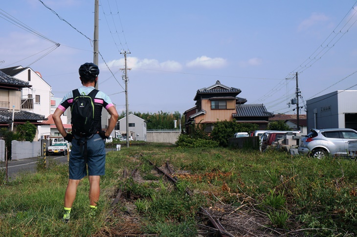 廃線跡を辿ってやってきたかつての終点