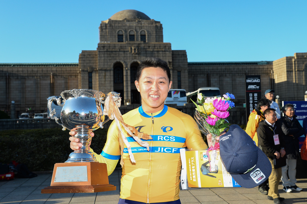 RCS総合優勝を決めた鈴木浩太（明星大学）