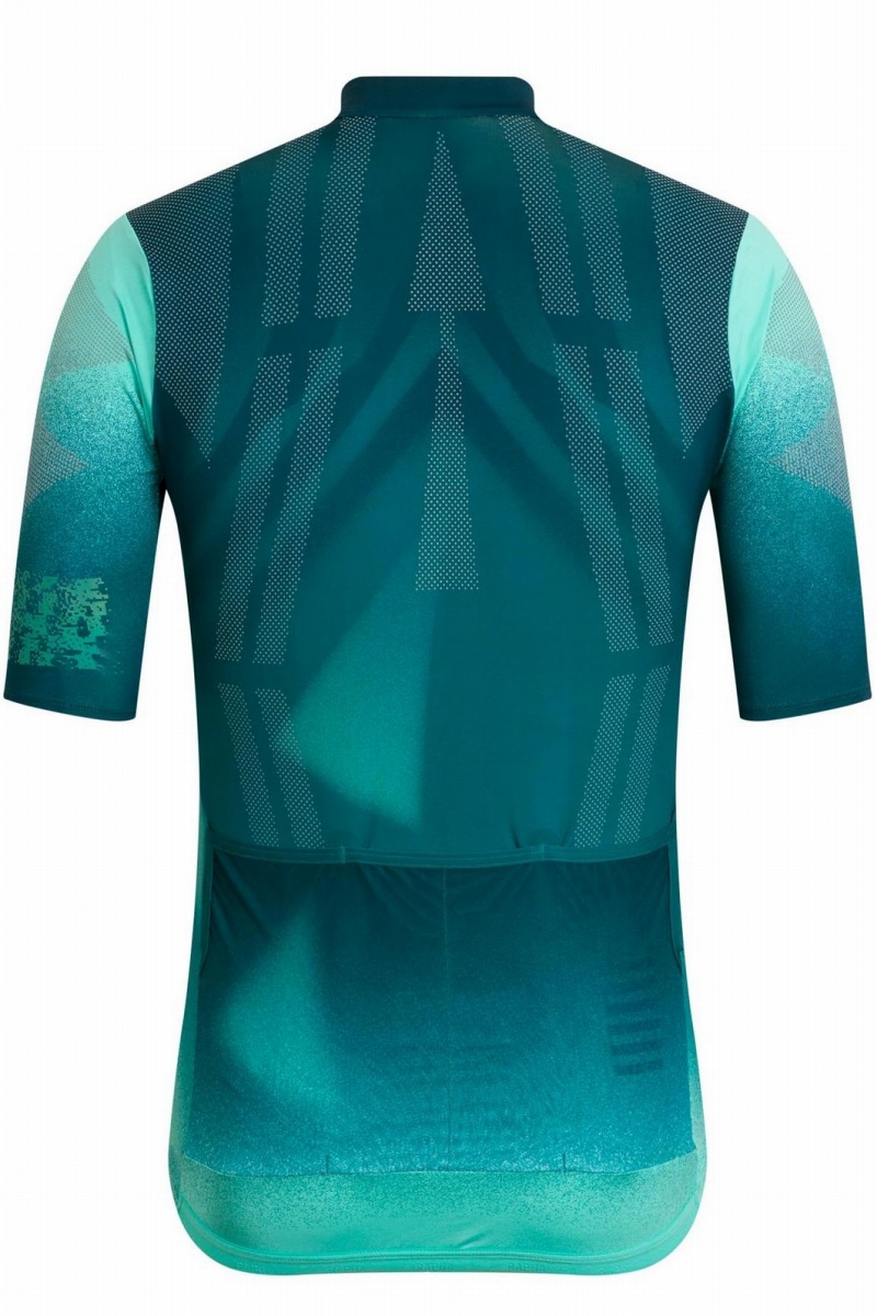 Rapha MEN'S PRO TEAM CRIT JERSEY（Turquoise/Dark Green）