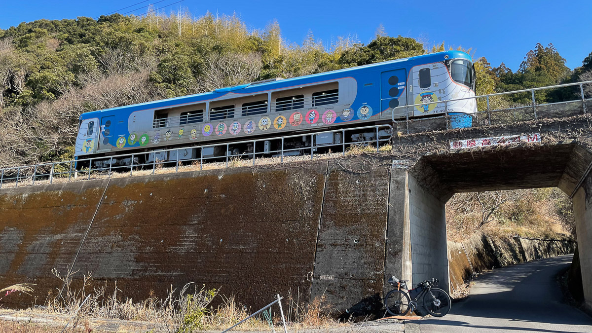 土佐くろしお鉄道の楽しい一両列車が走り抜けていった