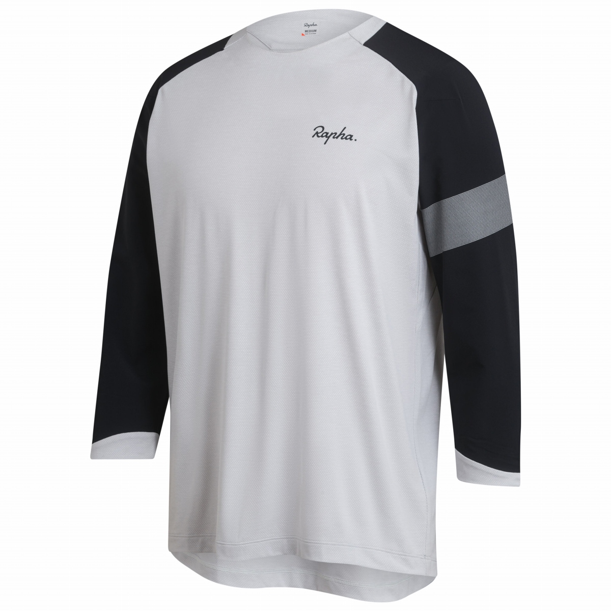 Rapha Trail 3/4 Sleeve Jersey（Light Grey / Black）