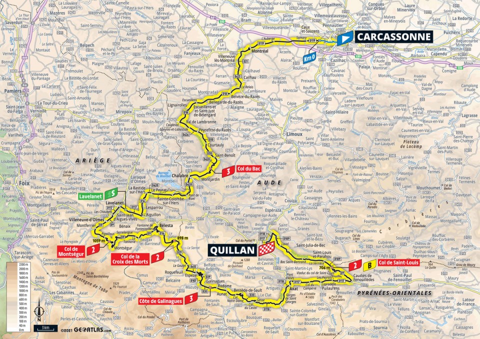 7月10日（土）第14ステージ　カルカッソンヌ〜キヤン　183.7km