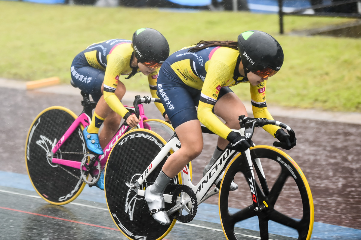 女子チームスプリント 優勝 鹿屋体育大学 48秒589