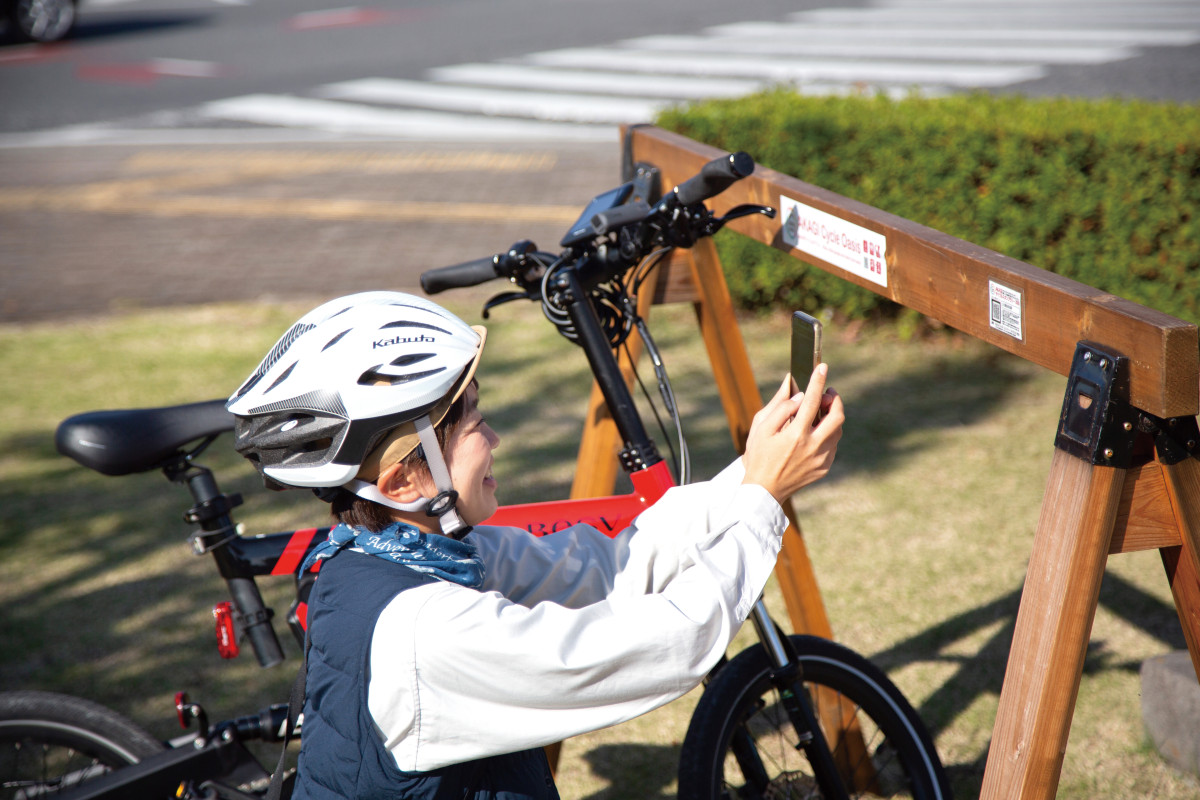 102か所のスポットが用意される　AKAGIサイクルスタンプラリー