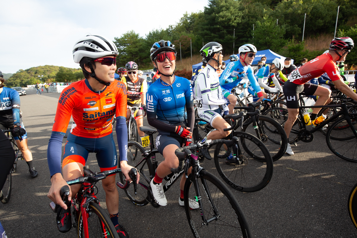 女子マスターズの選手は10人。男子と混走になる