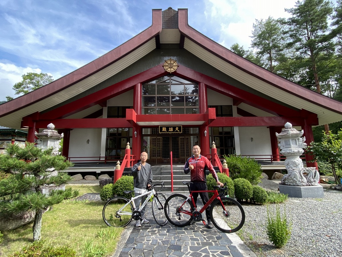 6月：まさか和尚さんと安曇野をサイクリングするとは