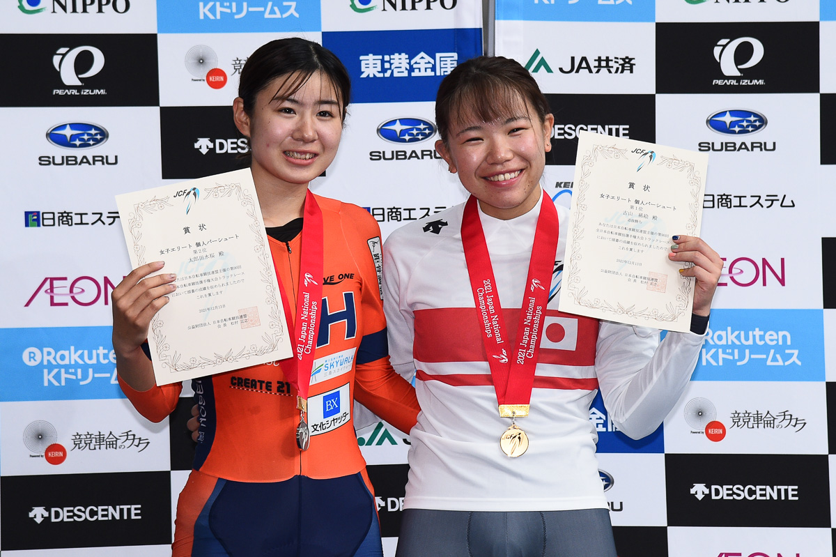 女子3km個人パーシュート　表彰式