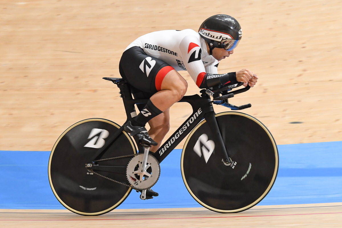 男子1kmタイムトライアル 3位　新山響平（チームブリヂストンサイクリング）1分1秒621