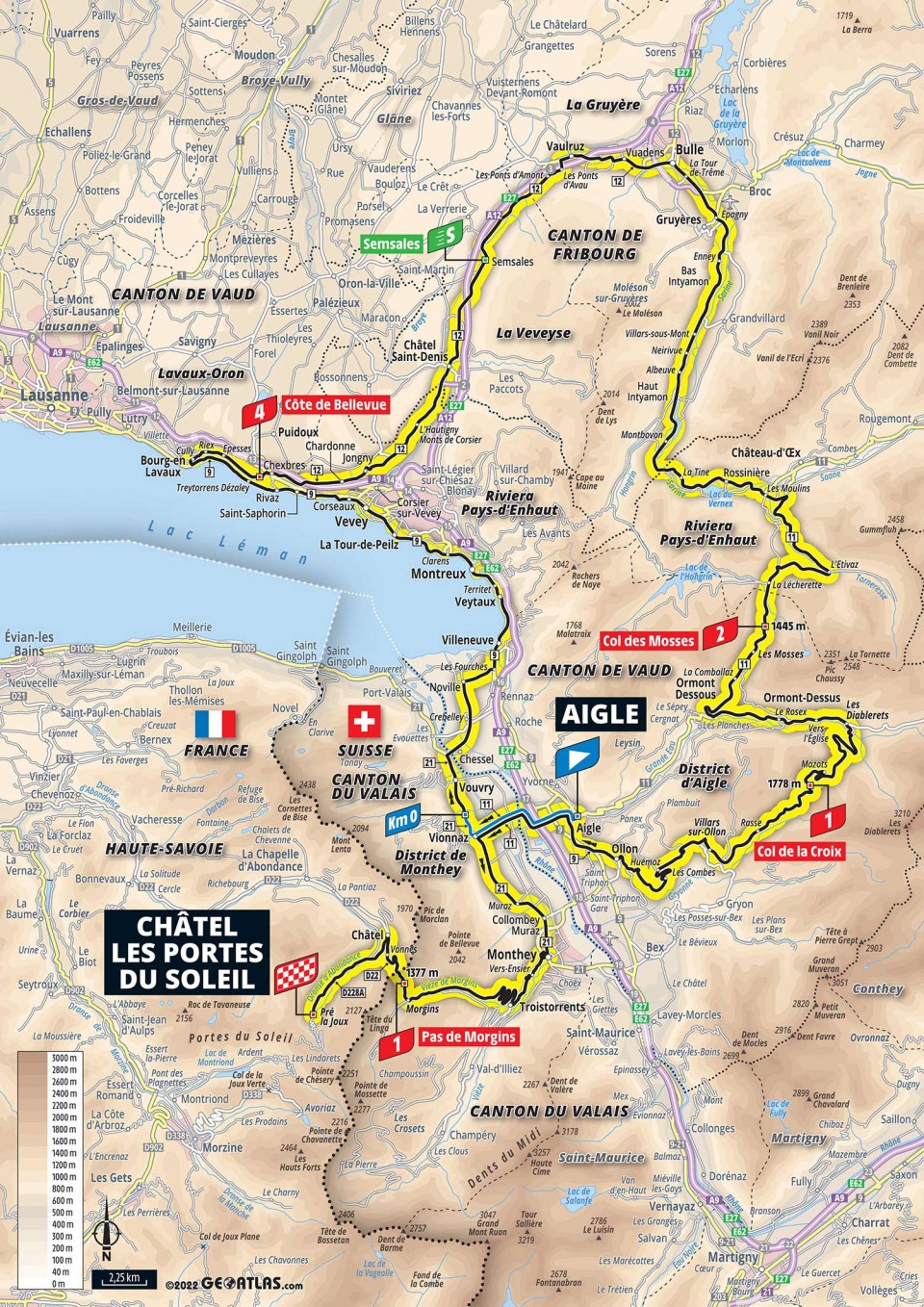 7月10日（日）第9ステージ エーグル〜シャテル・レ・ポルト・デュ・ソレイユ　193km