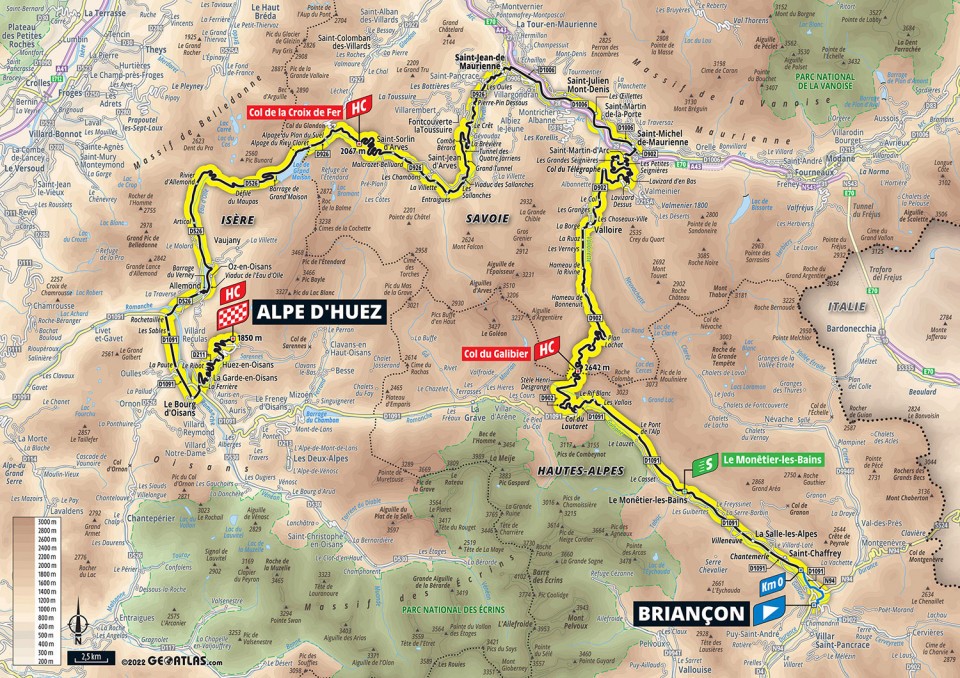7月14日（木）第12ステージ ブリアンソン〜ラルプデュエズ　165.1km
