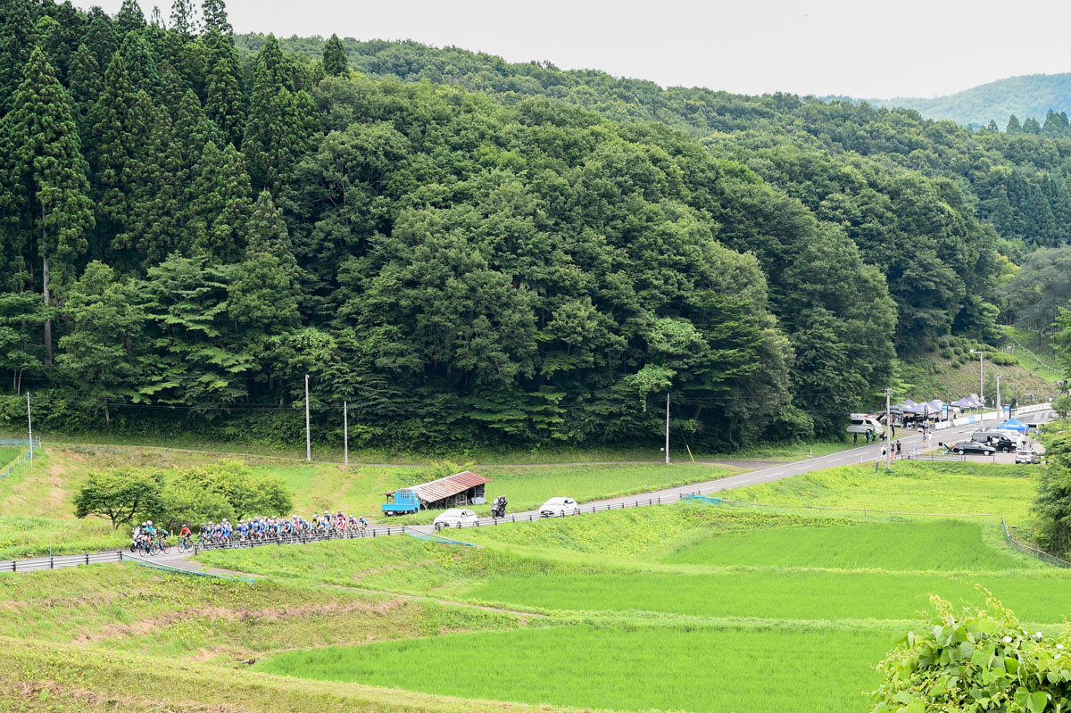 古殿町の山間部を走るコース