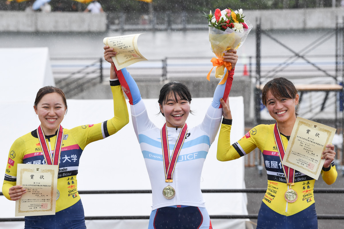 女子500mタイムトライアル　表彰式