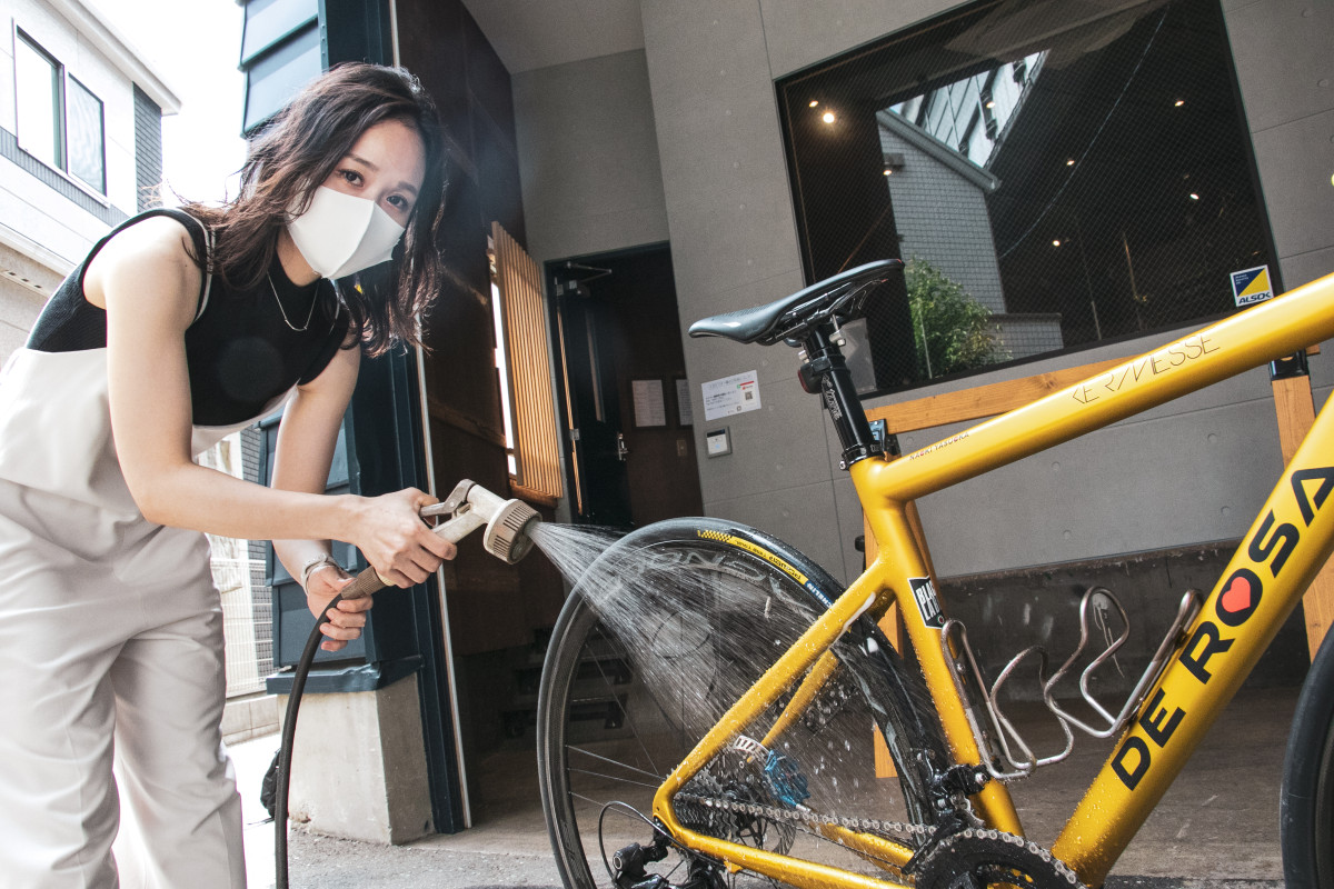 水を使った洗車も可能。都内の一人暮らしでこれは嬉しい。