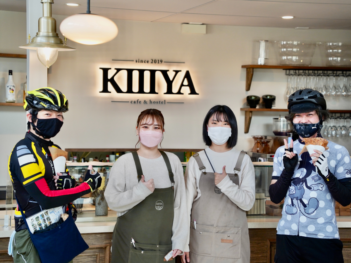 オープンからまだ1年のKIIIYA cafe & hostel。安曇野に新風を吹き込むおしゃれスポットであった