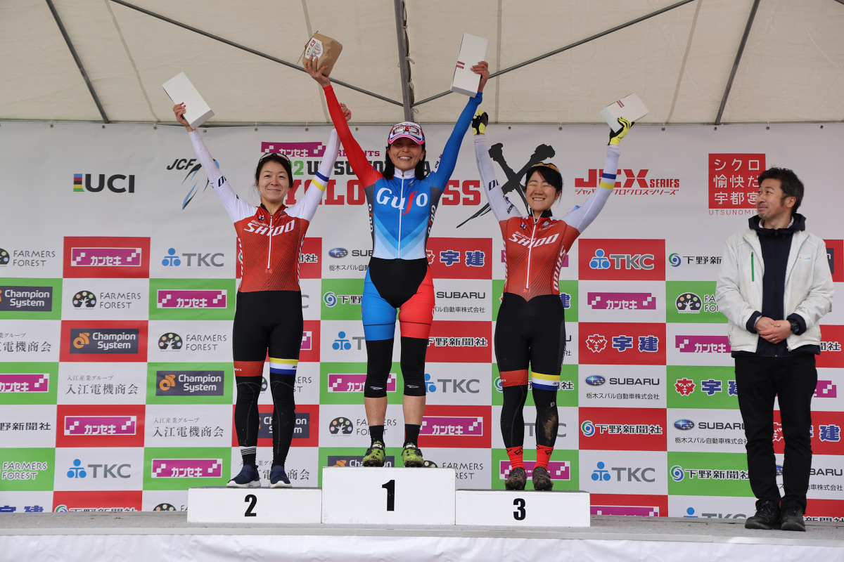 女子マスターズは林口ゆきえ（gufo cycleworks）が優勝