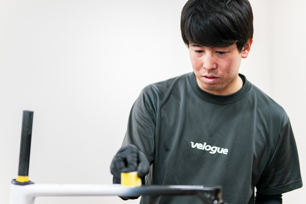 非常に液剤が塗り広がりやすいことがタフガードの特長だ